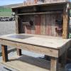 62" x 30" x 72" Salvaged Wood  Potting Bench $565.00